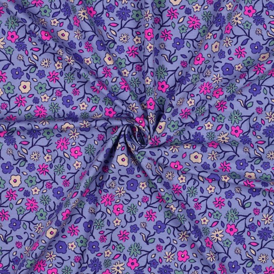 JERSEY NEON BLUMEN LAVENDEL #7