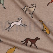 JERSEY MELANGE HONDEN TAUPE (thumbnail) #3