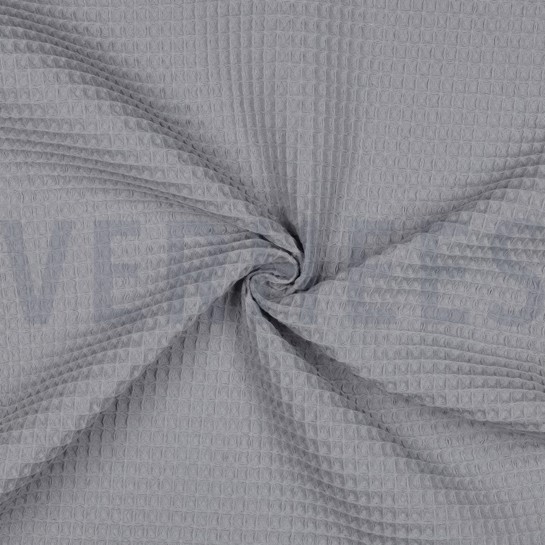 BAUMWOLLE WAFFEL GRAU #7
