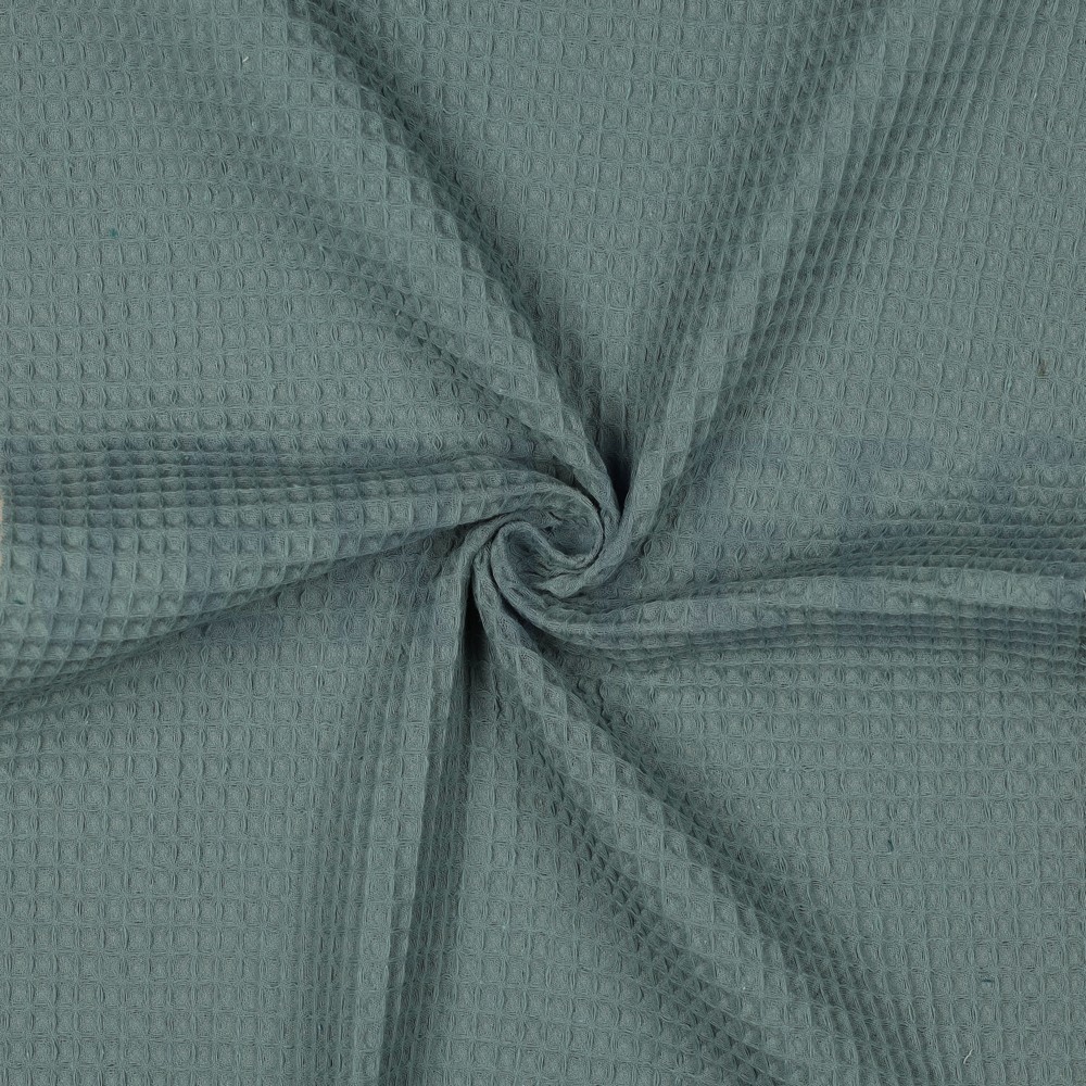 COTON NID D'ABEILLE VERT ANCIEN #7