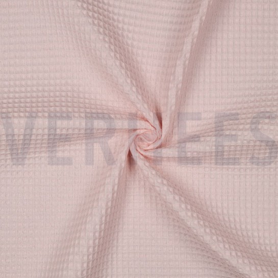 COTTON WAFFLE LIGHT ROSE #7
