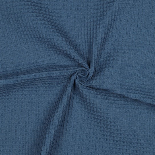 KATOEN WAFEL JEANSBLAUW #7