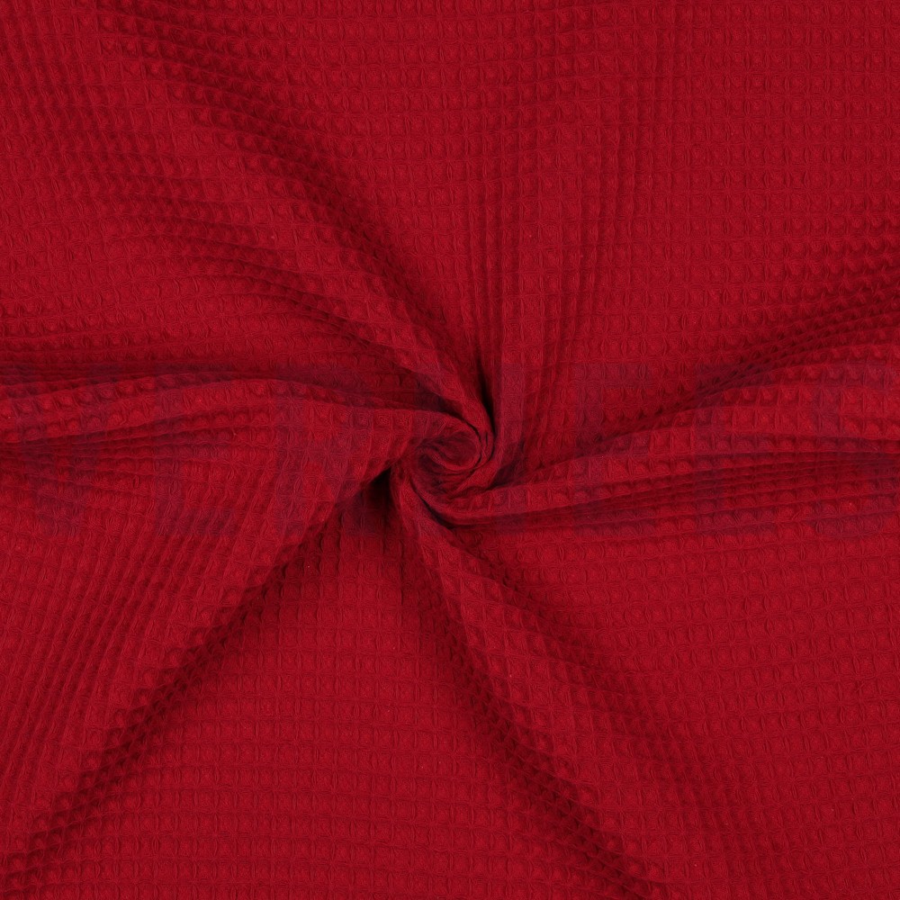 COTTON WAFFLE RED #7
