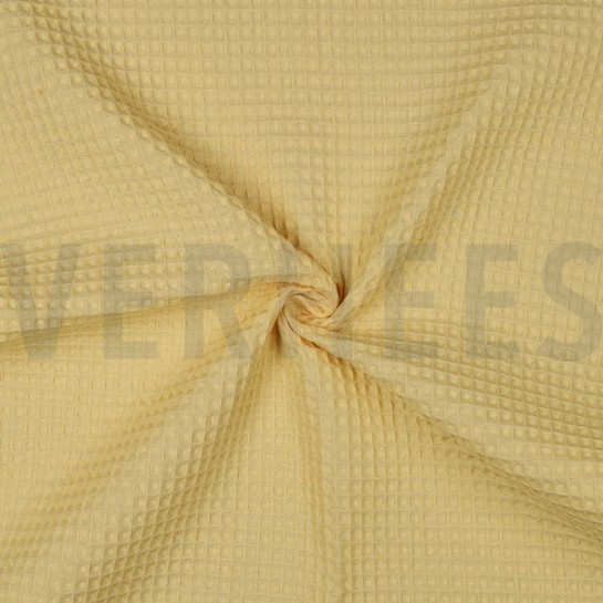 COTON NID D'ABEILLE JAUNE PÂLE #7