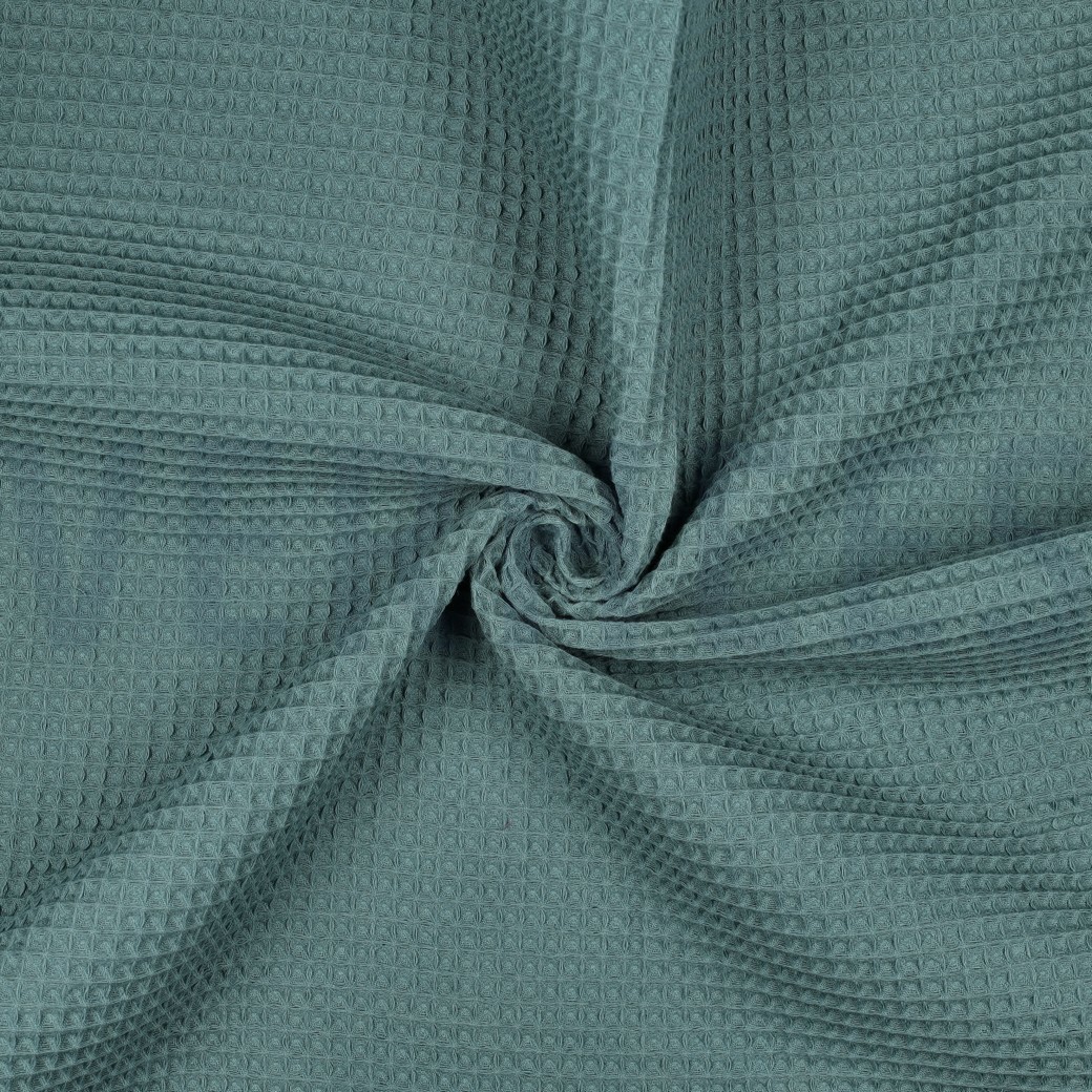 COTON NID D'ABEILLE CYAN #7