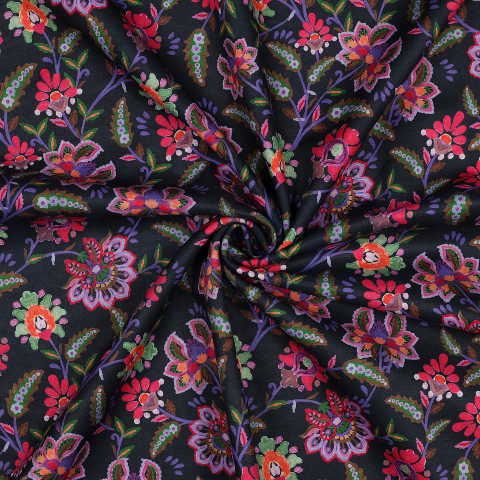 SOFTSHELL DIGITAL FLOWERS NAVY (high resolution) #3