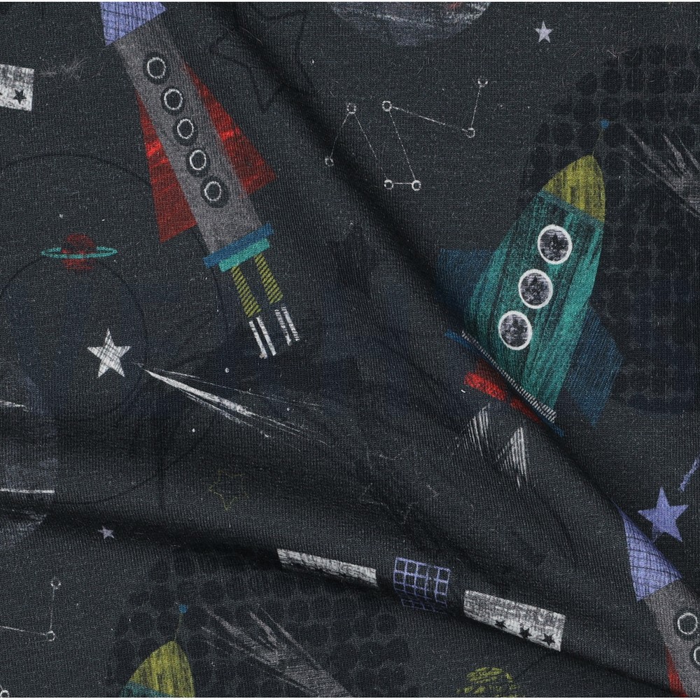 FRENCH TERRY DIGITAL ESPACE ANTHRACITE #7
