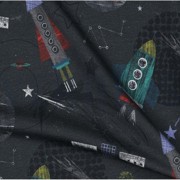 FRENCH TERRY DIGITAL ESPACE ANTHRACITE (thumbnail) #3