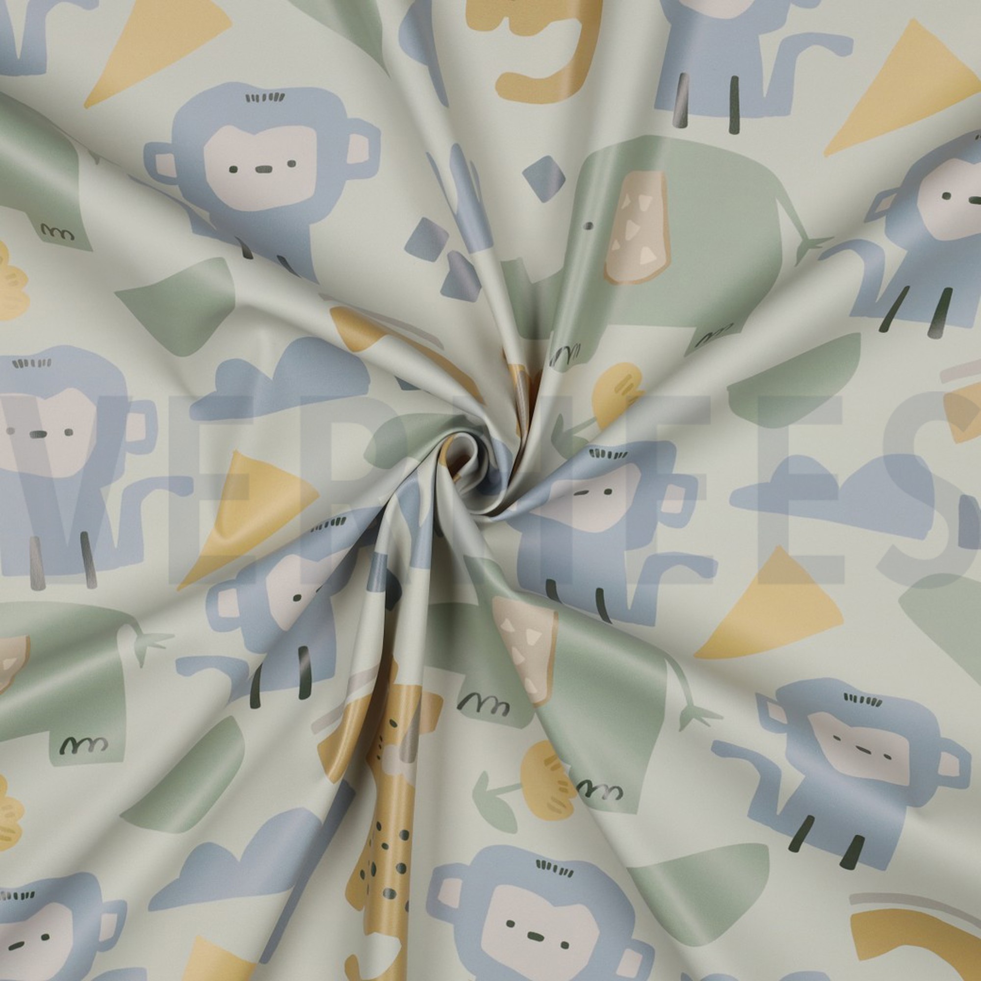 RAINCOAT SAFARI ANIMALS ECRU (high resolution) #3