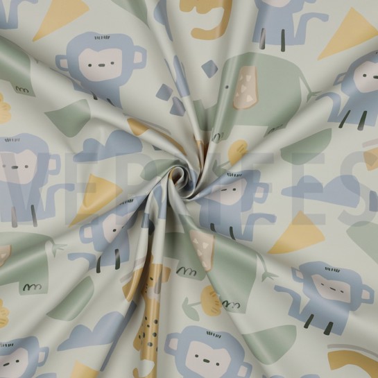 RAINCOAT SAFARI ANIMALS ECRU #7