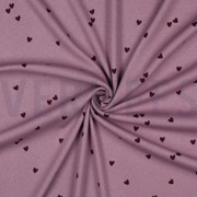 JERSEY CÔTELÉ COEURS MAUVE (thumbnail) #3