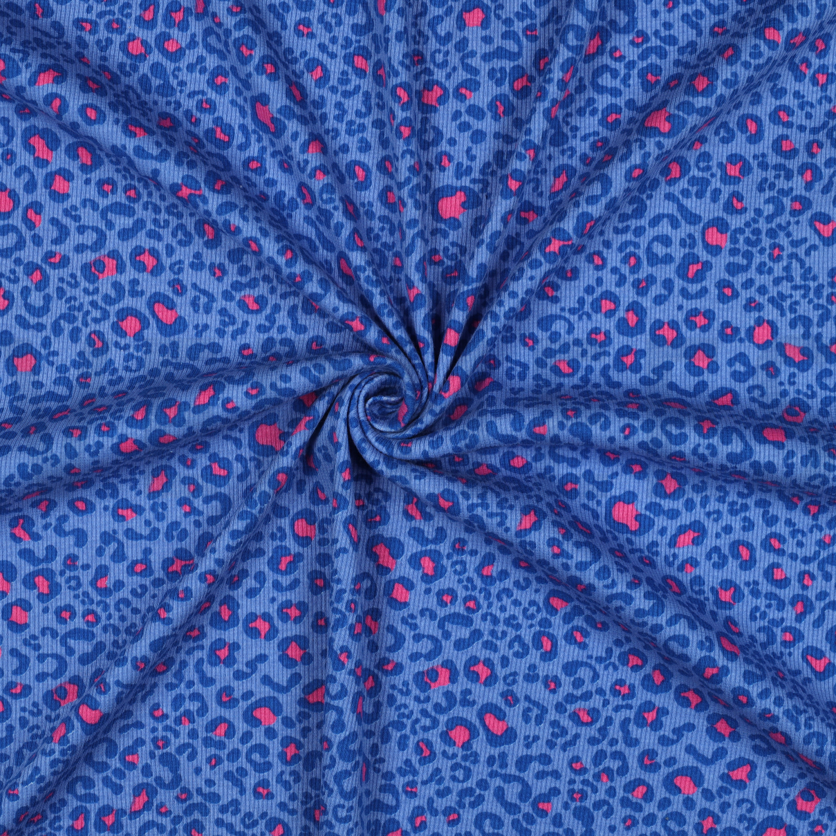 JERSEY CÔTELÉ PEAU D’ANIMAL BLEU COBALT #7