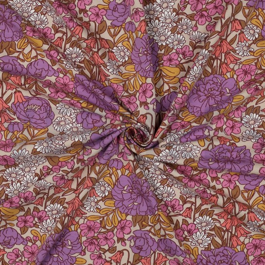 JERSEY FLEURS BEIGE #7
