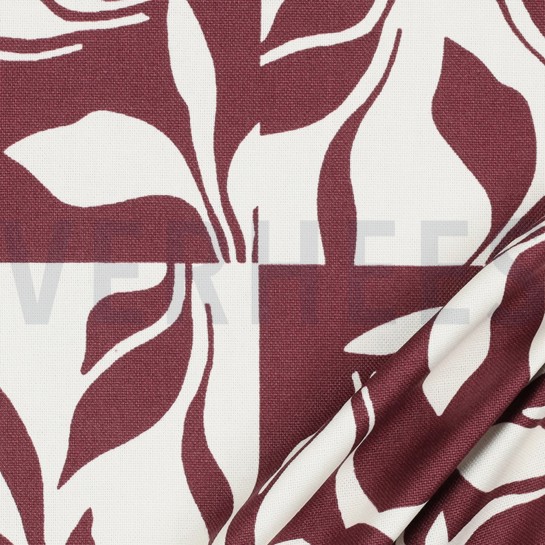 TOILE DÉCORATION FEUILLES ABSTRAITES BAIE #7