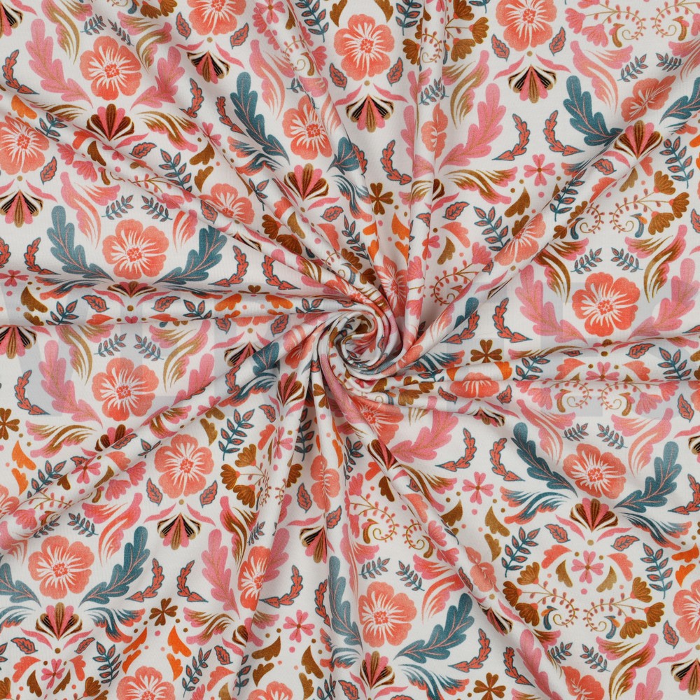 JERSEY DIGITAL BLUMEN WEISS #7
