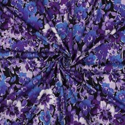JERSEY DIGITAL FLEURS BLEU MARINE (thumbnail) #3