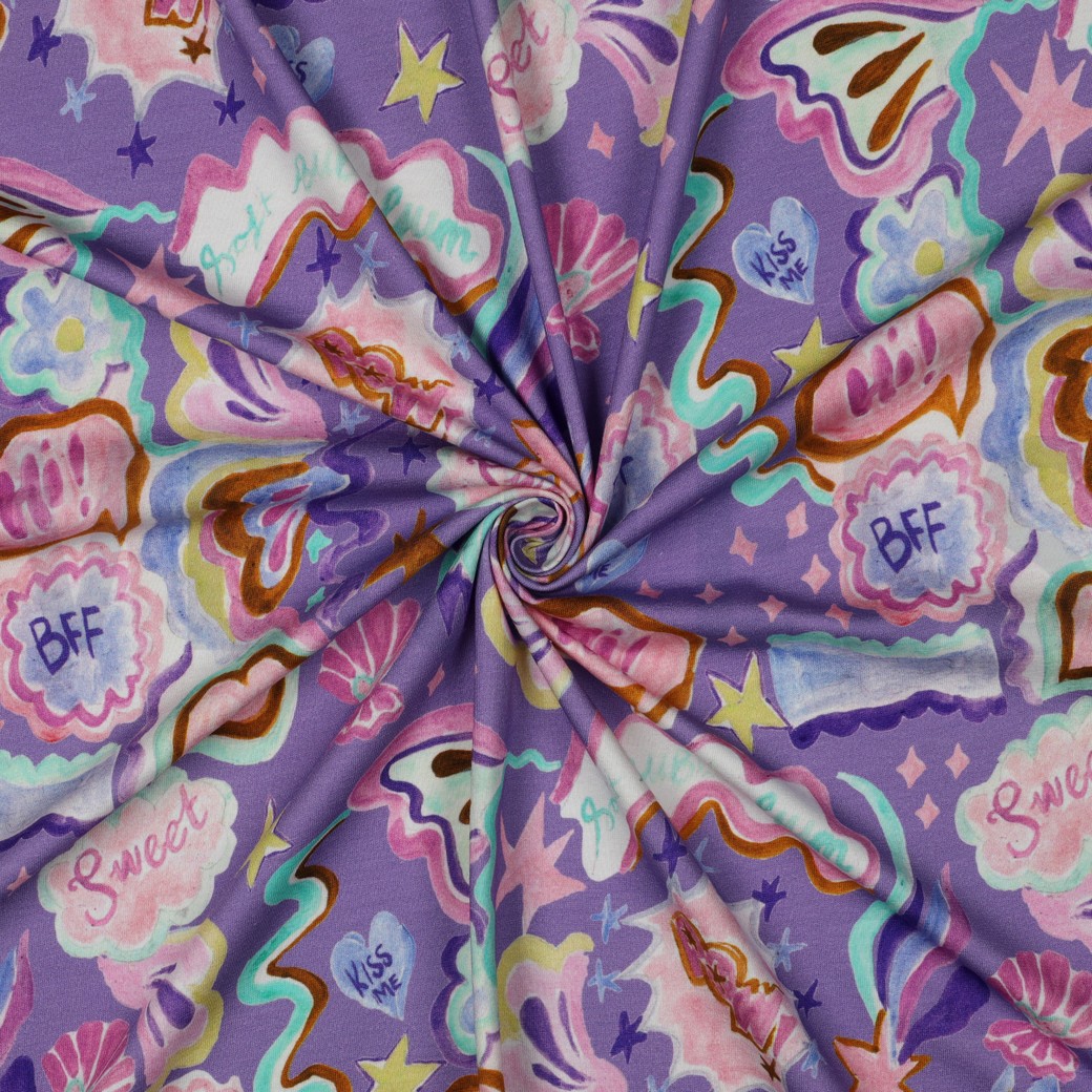 JERSEY DIGITAL SHELLS LAVENDER #7