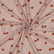 JERSEY GOTS FRUITS MAUVE CLAIR (thumbnail) #3