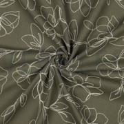 LIN VISCOSE BRODERIE FLEURS CORNICHON (thumbnail) #3