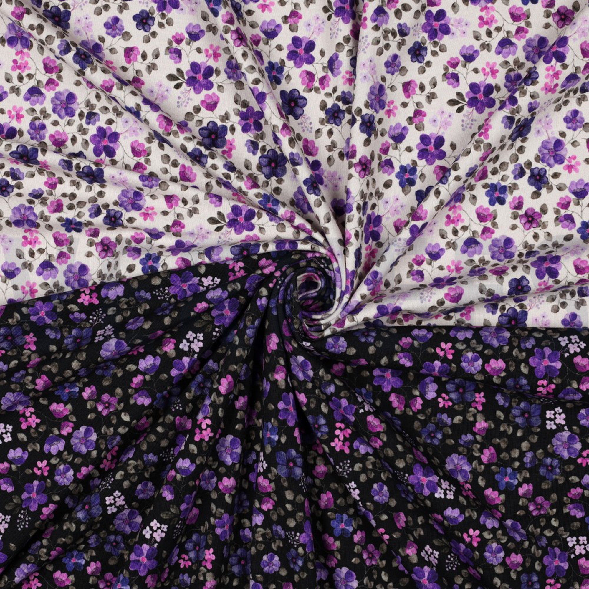 JERSEY GOTS DIGITAL BLUMEN LILA/VIOLETT (high resolution) #3