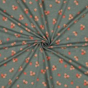 JERSEY MELANGE BLOEMEN DONKER MINT (thumbnail) #3