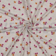 JERSEY MÉLANGE FLEURS SABLE CLAIR (thumbnail) #3