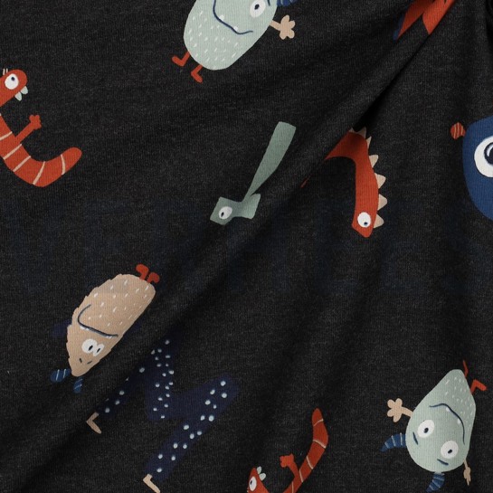 JERSEY MELANGE COOLE MONSTER ANTHRAZIT MELIERT #7