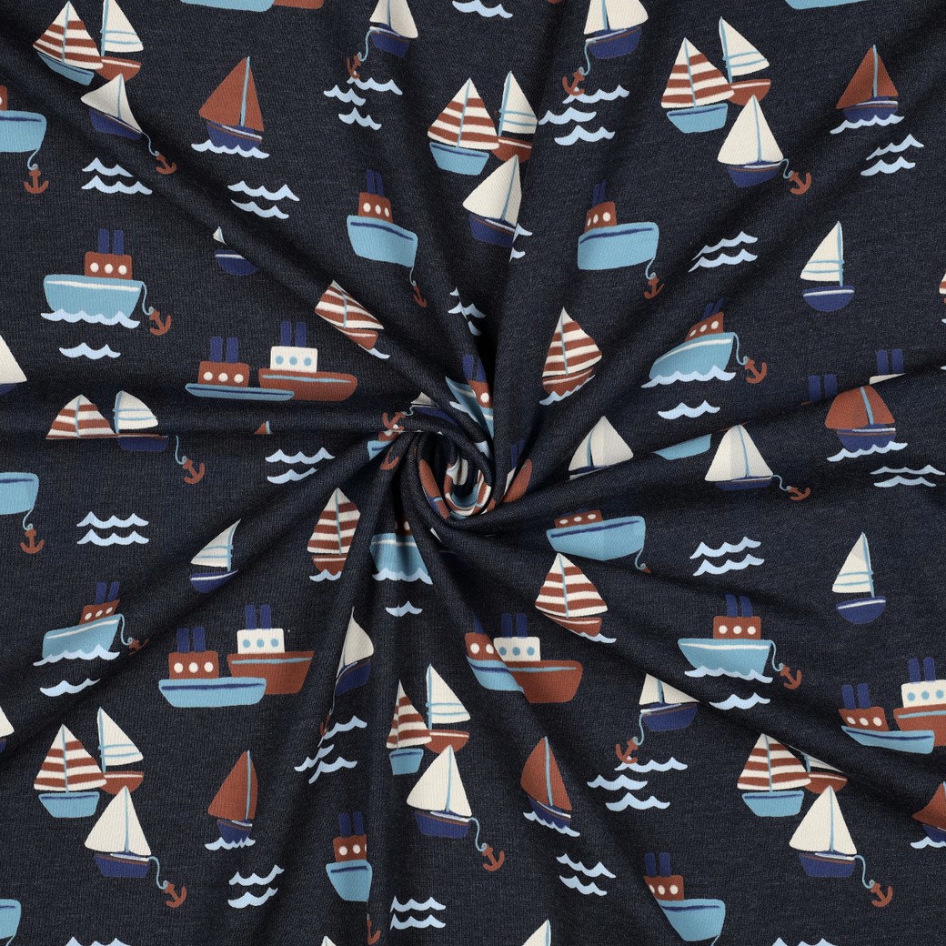 JERSEY MELANGE BOATS BLUE #7