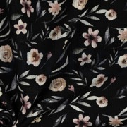 WAFELJERSEY DIGITAAL BLOEMEN ZWART (thumbnail) #3