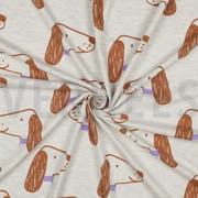 JERSEY MELANGE HUNDE ECRU (thumbnail) #3