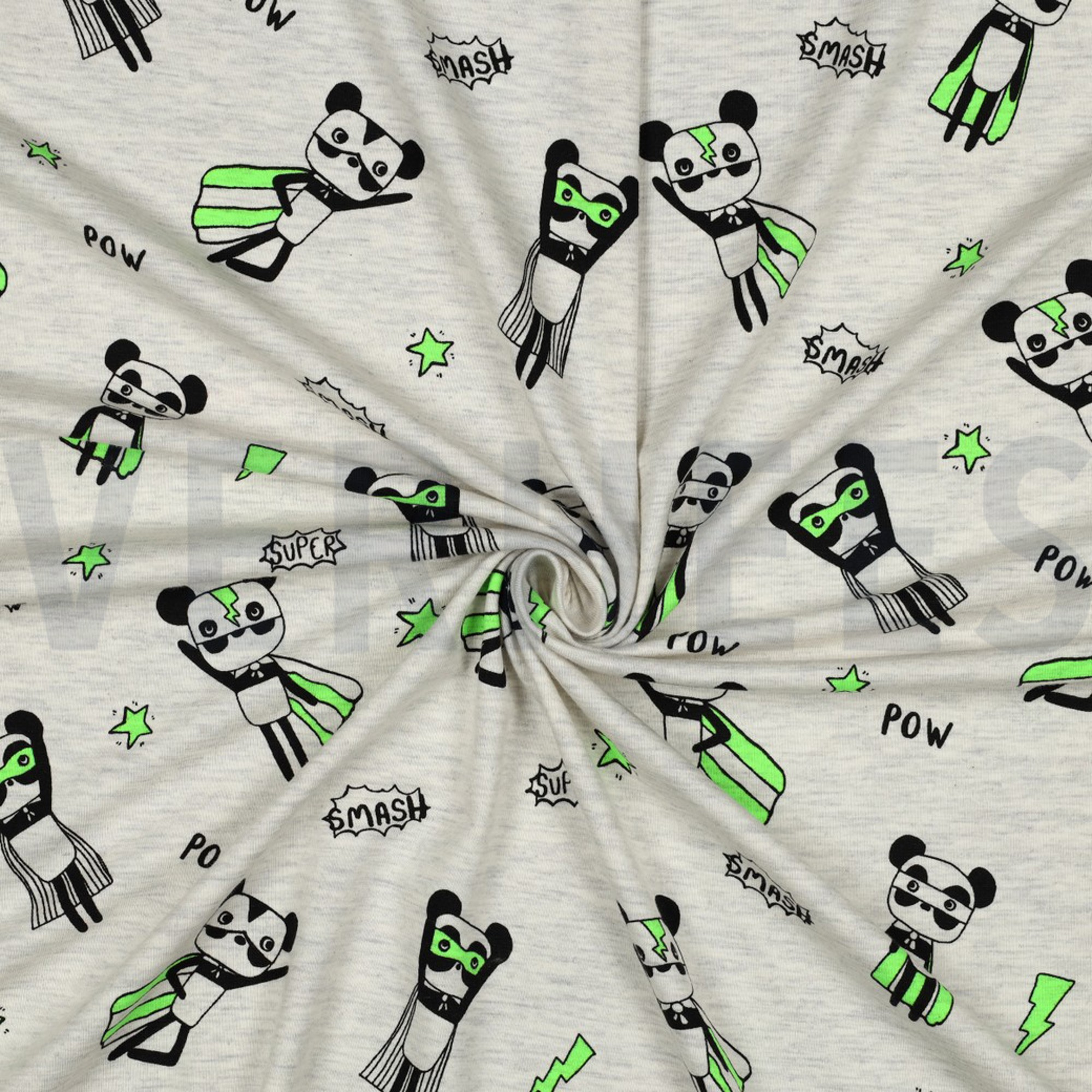 JERSEY MÉLANGE NEON SUPER HÉROS ÉCRU (high resolution) #3
