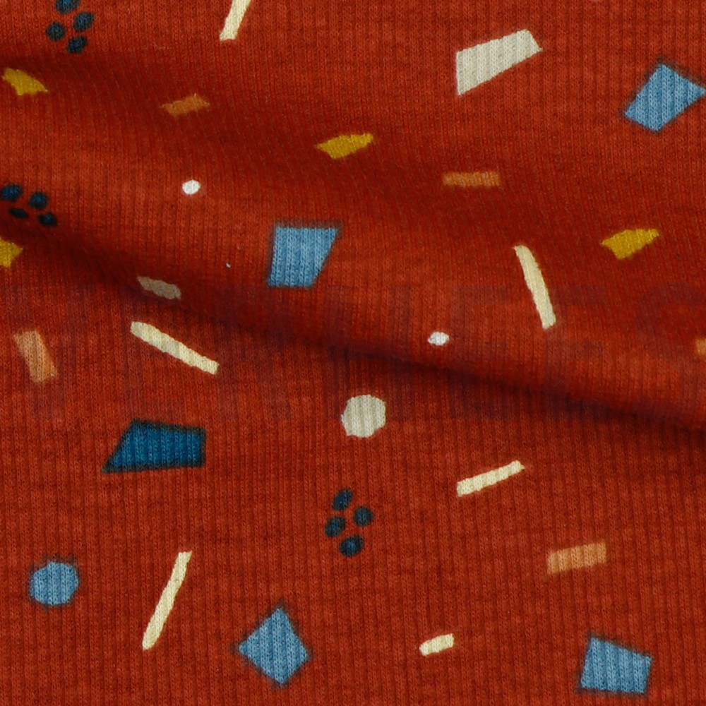 RIB JERSEY SPICKLES BRICK #7