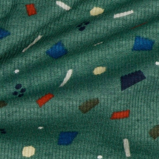 RIB JERSEY PUNTJES OUDGROEN #7