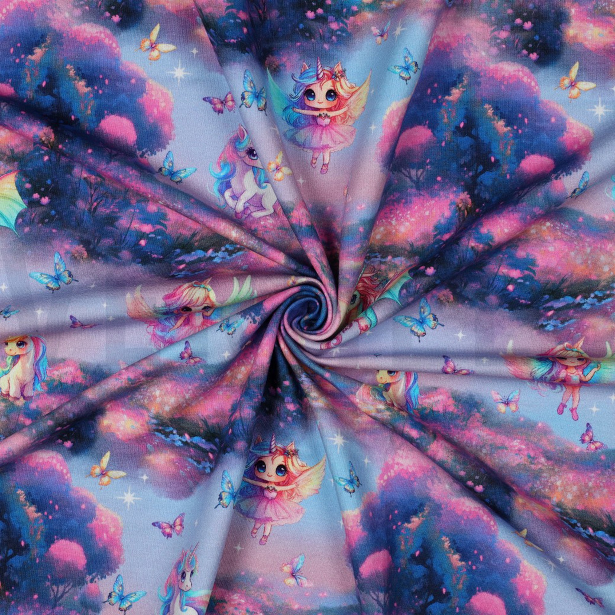 FRENCH TERRY DIGITAL FÉES ROSE (high resolution) #3