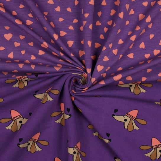 FRENCH TERRY HONDEN EN HARTEN PAARS #7