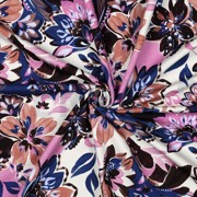 FRENCH TERRY DIGITAL FLOWERS ECRU (thumbnail) #3