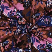 FRENCH TERRY DIGITAAL BLOEMEN BRUIN (thumbnail) #3