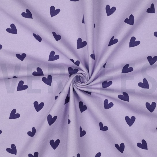 FLANNEL HEARTS LAVENDER #7