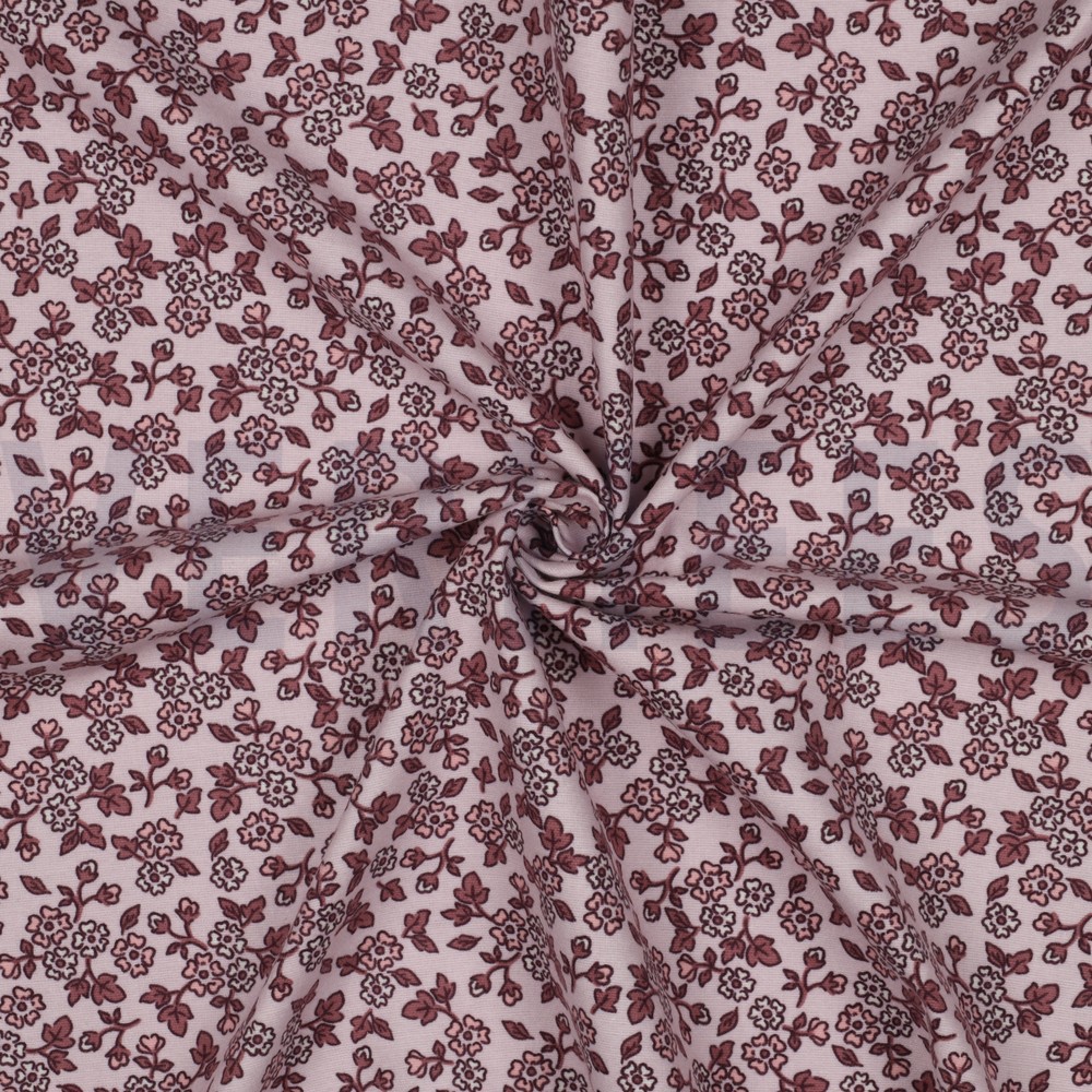 FLANELLE FLEURS ROSE CLAIR #7
