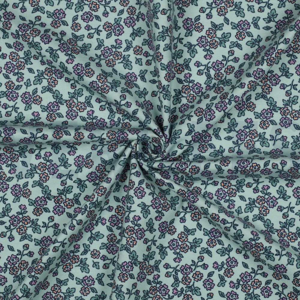 FLANEL BLOEMEN MINT #7