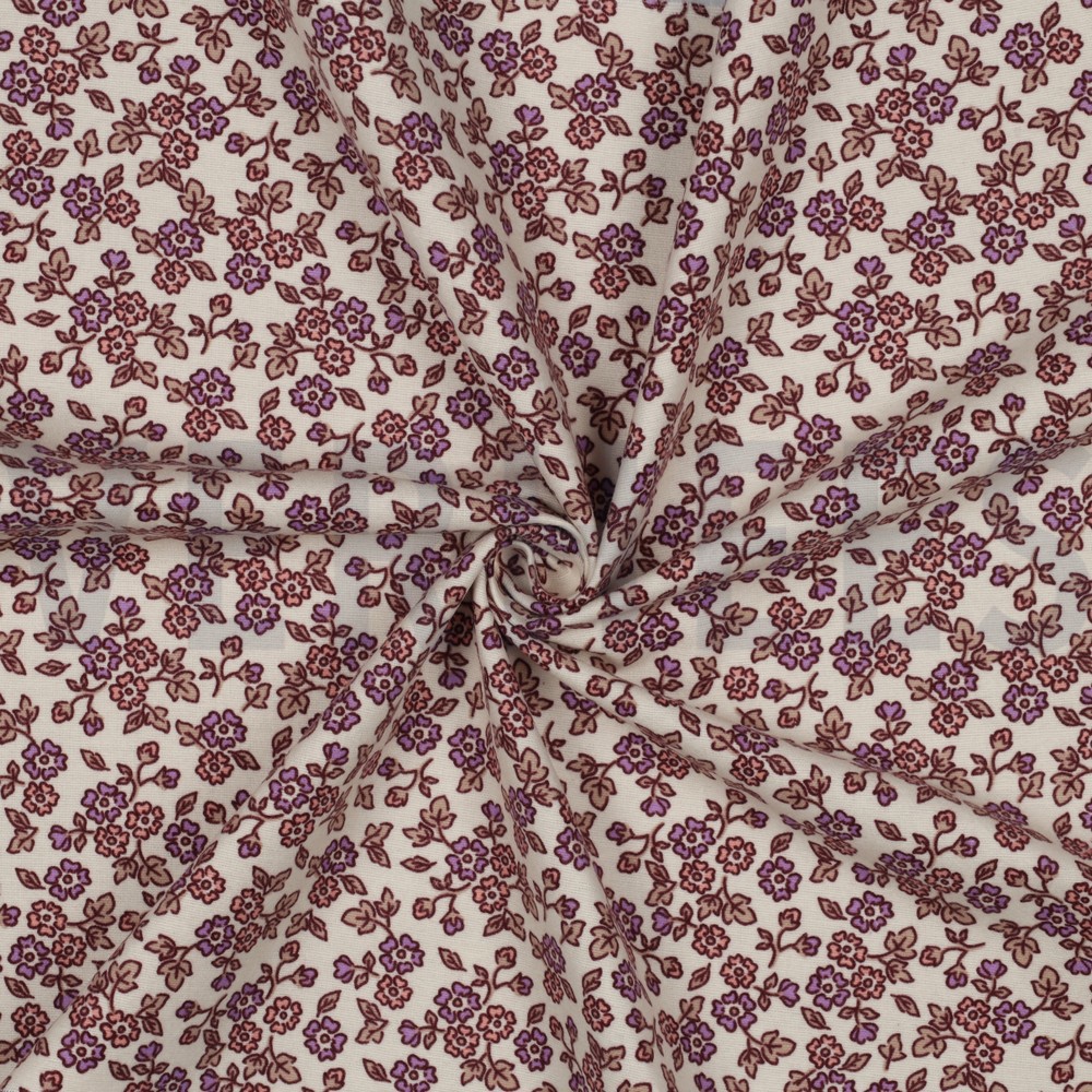 FLANELLE FLEURS ÉCRU #7