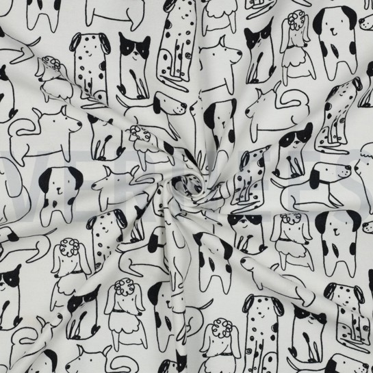 FLANEL HONDEN GEBROKEN WIT #7