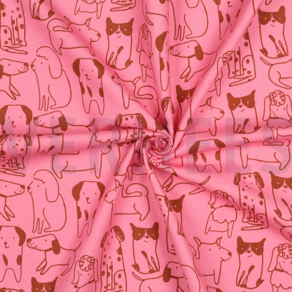 FLANNEL DOGS PINK #7
