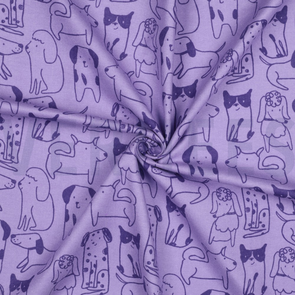 FLANNEL DOGS PURPLE #7