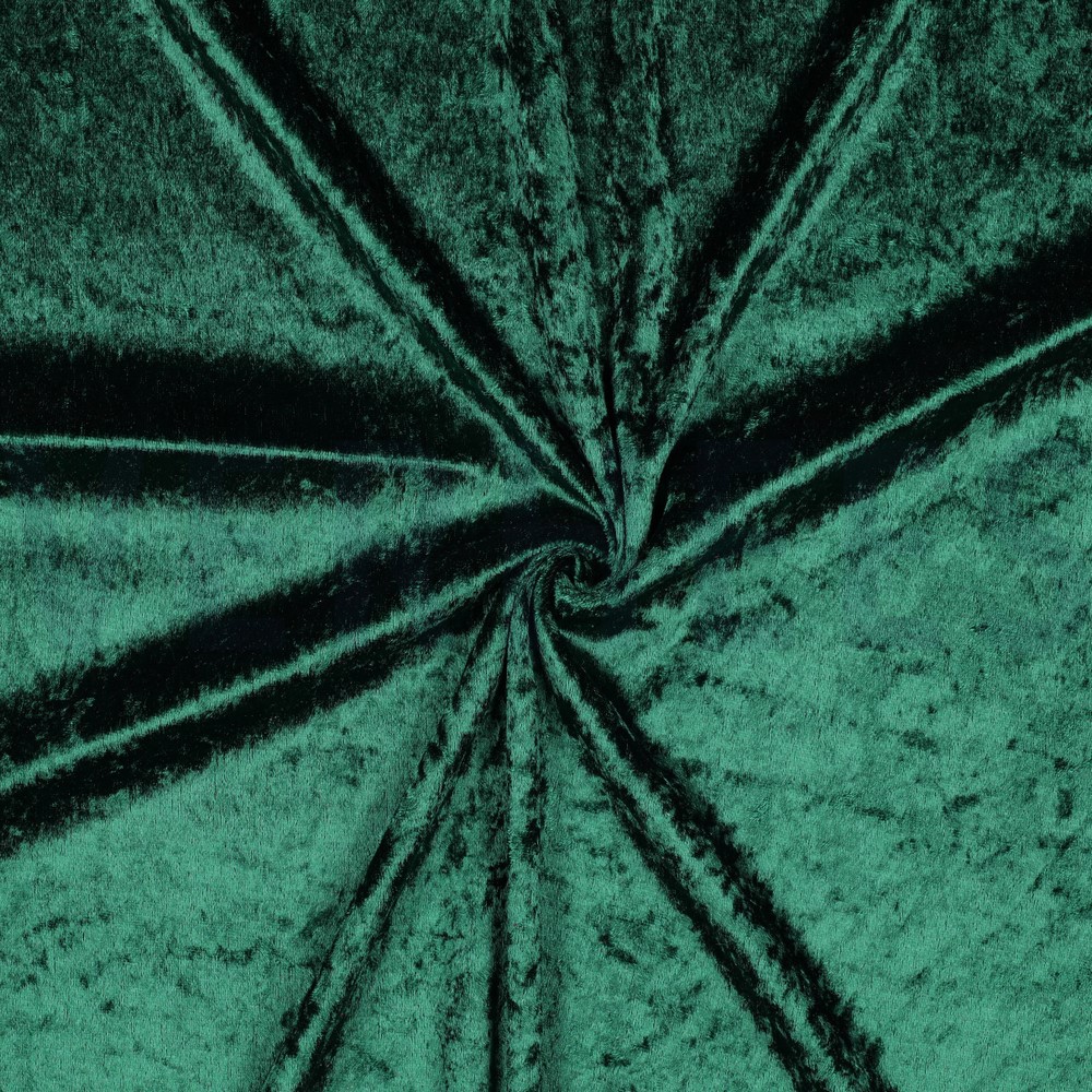 CRUSHED VELOURS DARK GREEN #7