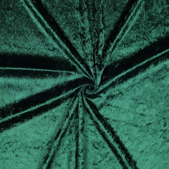CRUSHED VELOURS DARK GREEN #7