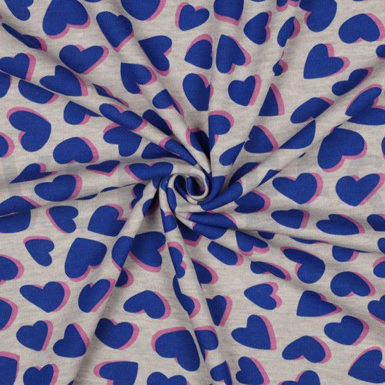 SWEAT MELANGE HARTEN BLAUW #7