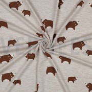 JERSEY MELANGE BEARS LIGHT SAND (thumbnail) #3