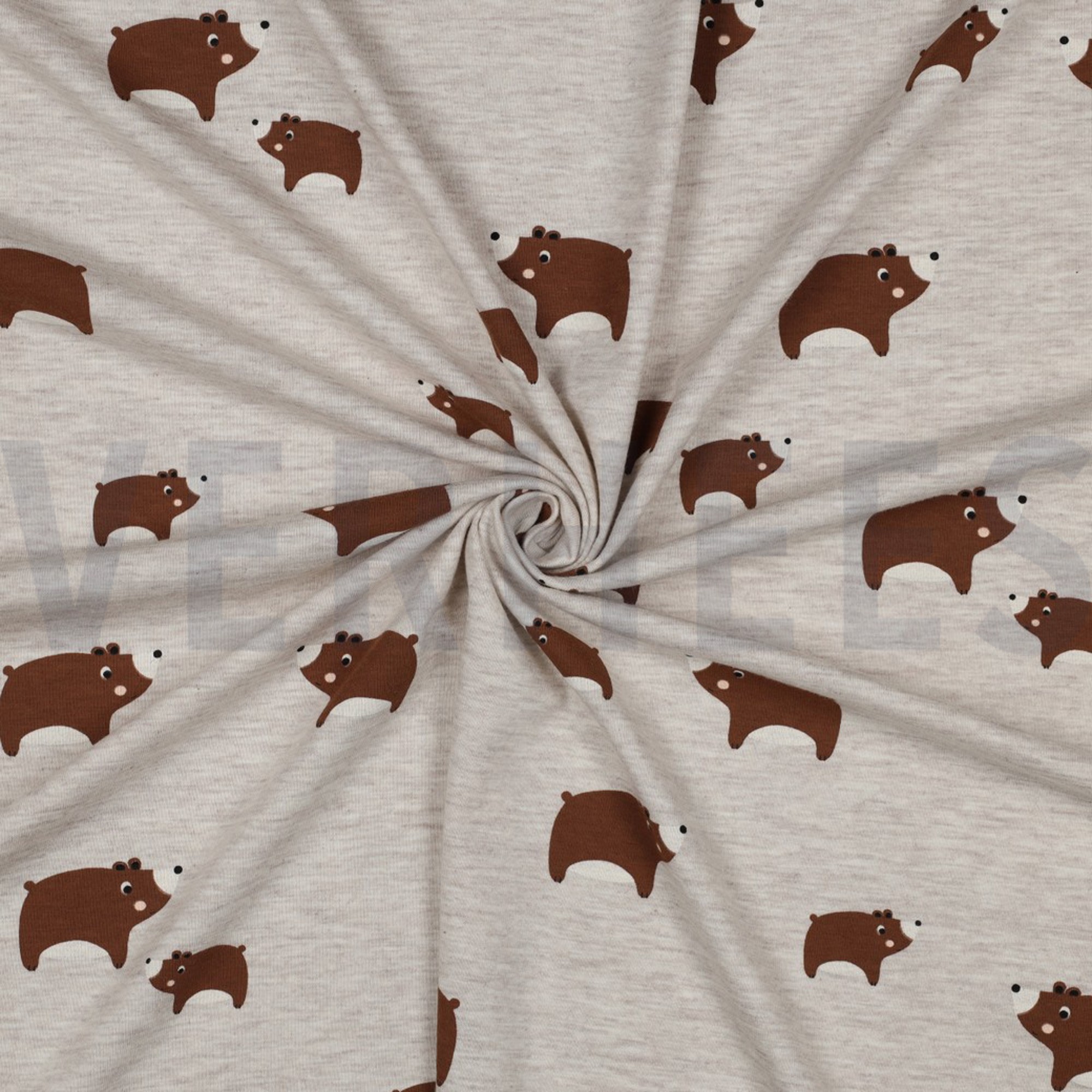 JERSEY MELANGE BEARS LIGHT SAND (high resolution) #3