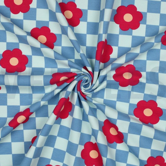 SOFT SWEAT BLUMEN BLAU #7